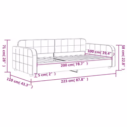 VidaXL 354066 divano Divano letto Grigio - Vista aggiuntiva 8