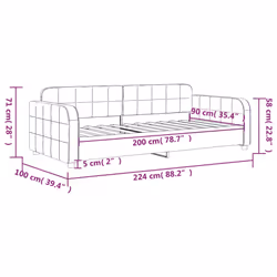 VidaXL 354069 divano Divano letto Nero - Vista aggiuntiva 8