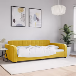 Questo letto da giorno 2 in 1, che funge sia da divano che da letto, è un'aggiunta pratica e accattivante al vostro salotto o ...