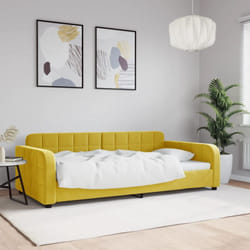 Letto da Giorno, Letto per adulti e giovani Giallo 100x200 cm in Velluto vidaXL 5544
