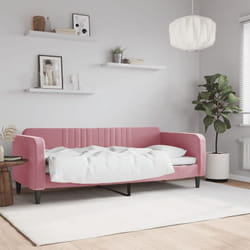 Vidaxl - Letto da Giorno, Letto per adulti e giovani Rosa 80x200 cm in Velluto 7755