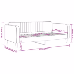 VidaXL 354085 divano Divano letto Blu - Vista aggiuntiva 8