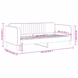 VidaXL 354090 divano Divano letto Nero - Vista aggiuntiva 8