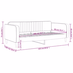 VidaXL 354092 divano Divano letto Blu - Vista aggiuntiva 8