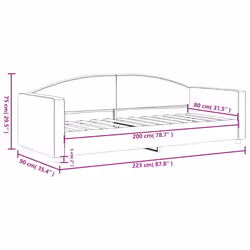 VidaXL 354109 divano Divano letto Grigio talpa - Vista aggiuntiva 8