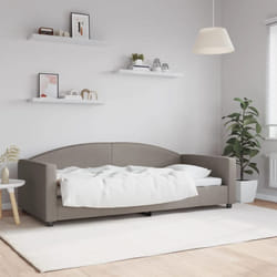 Letto da Giorno, Letto per adulti e giovani Tortora 90x200 cm in Tessuto Vidaxl 6350