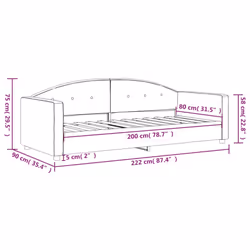 VidaXL 354129 divano Divano letto Grigio - Vista aggiuntiva 8
