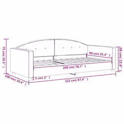 VidaXL 354135 divano Divano letto Blu - Vista aggiuntiva 8