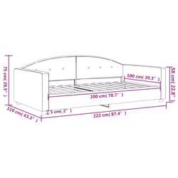VidaXL 354142 divano Divano letto Blu - Vista aggiuntiva 8