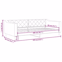 VidaXL 354156 divano Divano letto Grigio - Vista aggiuntiva 8