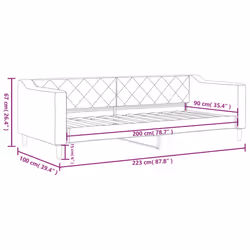 VidaXL 354162 divano Divano letto Grigio - Vista aggiuntiva 8