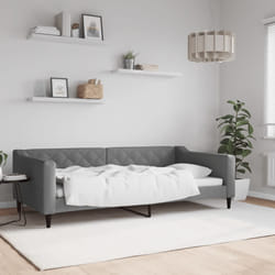 Letto da Giorno Grigio Scuro 100x200 cm in Tessutocod mxl 129775