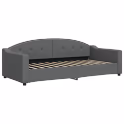 Letto da Giorno Grigio 90x200 cm in Tessutocod mxl 120696 - Vista aggiuntiva 2