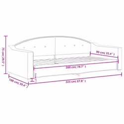 VidaXL 354186 divano Divano letto Grigio talpa - Vista aggiuntiva 8