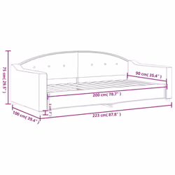 VidaXL 354187 divano Divano letto Crema - Vista aggiuntiva 8