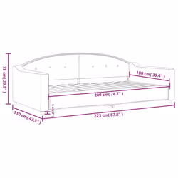 VidaXL 354188 divano Divano letto Grigio - Vista aggiuntiva 8
