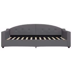 vidaXL Letto da Giorno Grigio Scuro 100x200 cm in Tessuto - Vista aggiuntiva 3