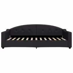 Letto da Giorno Nero 100x200 cm in Tessutocod mxl 118903 - Vista aggiuntiva 3