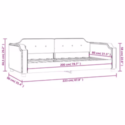 VidaXL 354201 divano Divano letto Grigio - Vista aggiuntiva 8