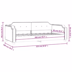 VidaXL 354205 divano Divano letto Grigio - Vista aggiuntiva 8