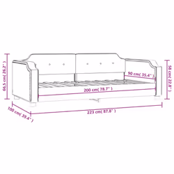 VidaXL 354206 divano Divano letto Grigio - Vista aggiuntiva 8