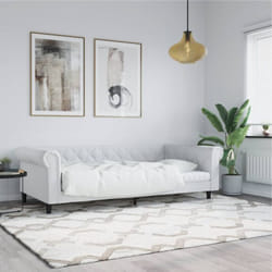 Vidaxl - Letto da Giorno, Letto per adulti e giovani Bianco 90x200 cm in Similpelle 3429