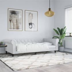 Vidaxl - Letto da Giorno, Letto per adulti e giovani Bianco 100x200 cm in Similpelle 3276