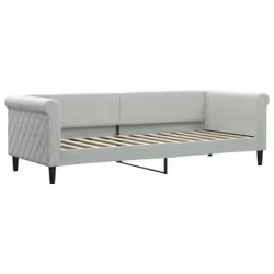 Letto da Giorno Grigio Chiaro 80x200 cm in Vellutocod mxl 118628 - Vista aggiuntiva 2