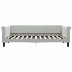 Letto da Giorno Grigio Chiaro 90x200 cm in Vellutocod mxl 70660 - Vista aggiuntiva 3