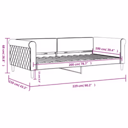 VidaXL 354252 divano Divano letto Grigio - Vista aggiuntiva 8