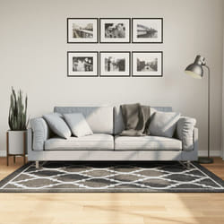 Vidaxl - Tappeto Lavabile Nero e Bianco 120x180 cm Antiscivolo 98805