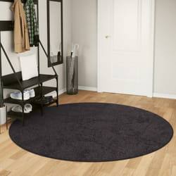Vidaxl - Tappeto Lavabile Antracite ø 200 cm Antiscivolo 95980