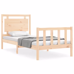 Giroletto con Testiera 100x200 cm in Legno Massellocod mxl 86277 - Vista aggiuntiva 2