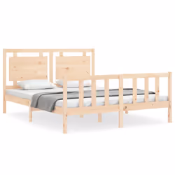 Giroletto con Testiera 160x200 cm in Legno Massellocod mxl 94078 - Vista aggiuntiva 2