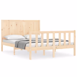 Giroletto con Testiera 140x200 cm in Legno Massellocod mxl 118038 - Vista aggiuntiva 2