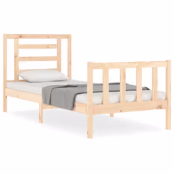 Giroletto con Testiera 90x200 cm in Legno Massellocod mxl 69557 - Vista aggiuntiva 2
