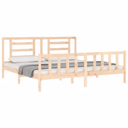 Giroletto con Testiera 200x200 cm in Legno Massellocod mxl 100929 - Vista aggiuntiva 3