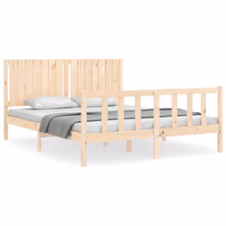 Giroletto con Testiera 160x200 cm in Legno Massellocod mxl 76968 - Vista aggiuntiva 2