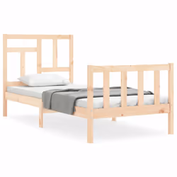 Giroletto con Testiera 90x200 cm in Legno Massellocod mxl 93563 - Vista aggiuntiva 2