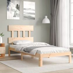 Giroletto con Testiera Single in Legno Massello Vidaxl 70325