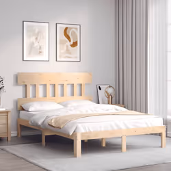 Giroletto con Testiera 140x200 cm in Legno Massellocod mxl 124890 - Vista aggiuntiva 3