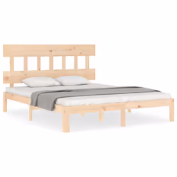 Giroletto con Testiera 160x200 cm in Legno Massellocod mxl 124881 - Vista aggiuntiva 2
