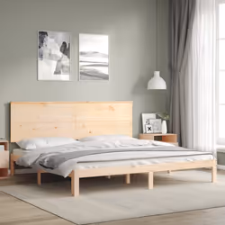 Giroletto con Testiera 200x200 cm in Legno Massellocod mxl 93747 - Vista aggiuntiva 3