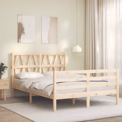 Giroletto con Testiera 140x200 cm in Legno Massellocod mxl 77017 - Vista aggiuntiva 3