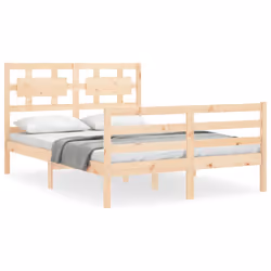 Giroletto con Testiera 120x200 cm in Legno Massellocod mxl 124927 - Vista aggiuntiva 2