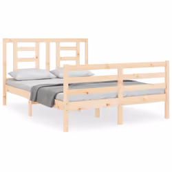 Giroletto con Testiera 140x200 cm in Legno Massellocod mxl 77030 - Vista aggiuntiva 2