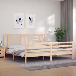 Giroletto con Testiera 200x200 cm in Legno Massellocod mxl 101218