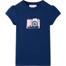 Vidaxl - Maglietta da Bambina Blu Marino 116 13332