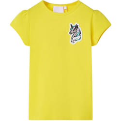 Maglietta per Bambine Giallo Brillante 140 Vidaxl 86991