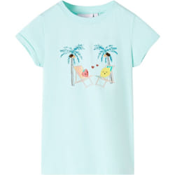 Vidaxl - Maglietta da Bambina Acqua Chiaro 128 51486